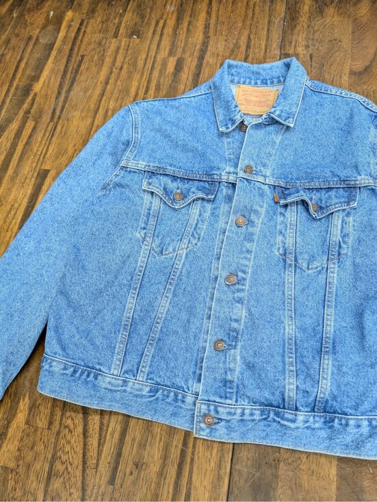 Other - Levi’s Orange Tab Trucker Denim Jacket 46 Medium Wash 75505